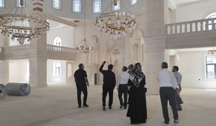 Sason Merkez Camii inşaatında inceleme