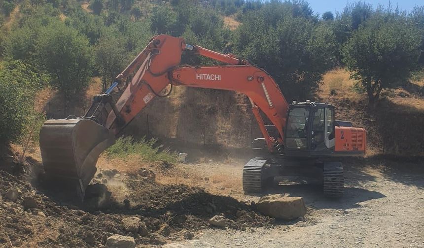 Sason’un Çağlı Köyünde Yol ve Sanat Yapıları Çalışmaları Başladı