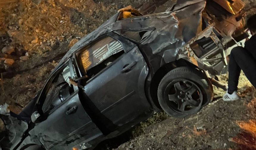 Batman’da pikap şarampole yuvarlandı: 1 yaralı