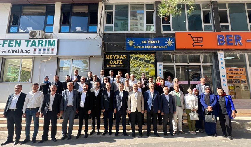 İl Başkanı Şansi Kozluk’ta Teşkilat ve Vatandaşlarla Buluştu