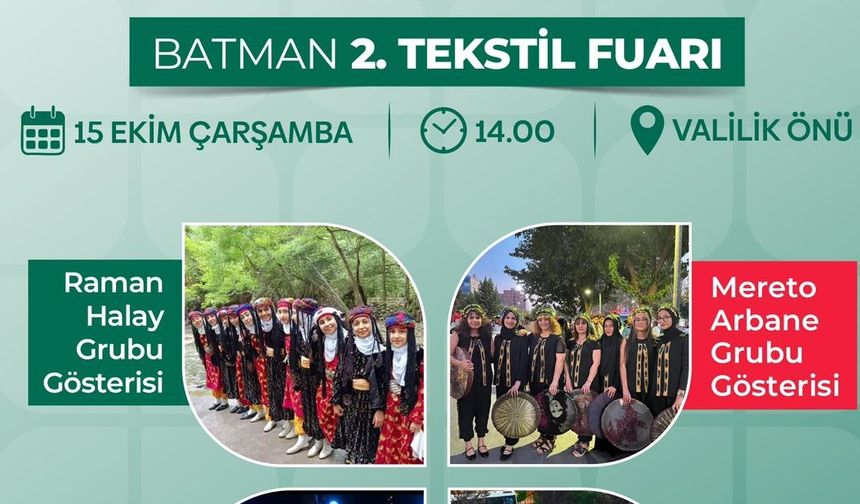 Batman’da Tekstil Rüzgarı Esecek: 2. Tekstil Fuarı Kapılarını Açıyor