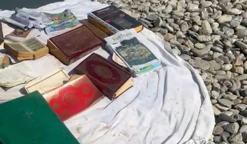 Batman Çayı'nda bulunan dini kitaplara yönelik adli soruşturma başlatıldı
