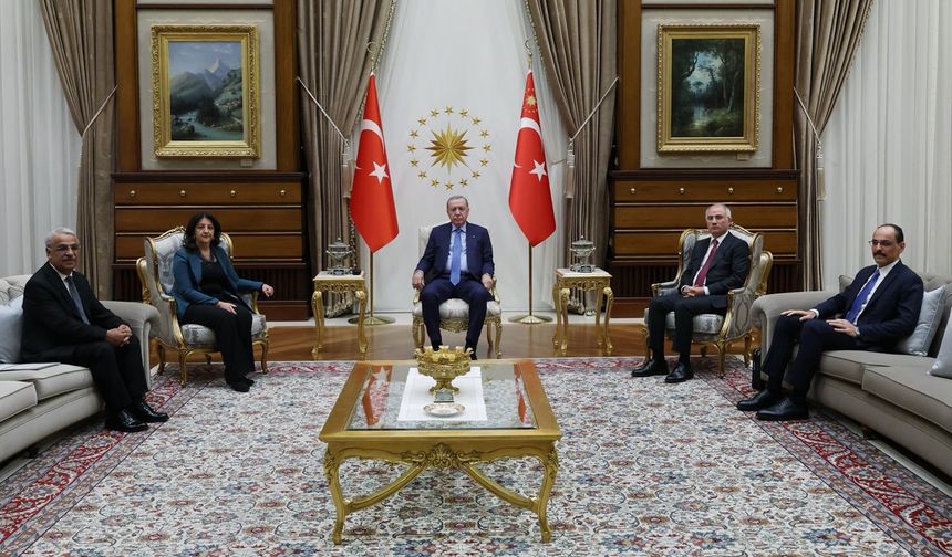 Cumhurbaşkanı Erdoğan, DEM Parti heyetini kabul etti