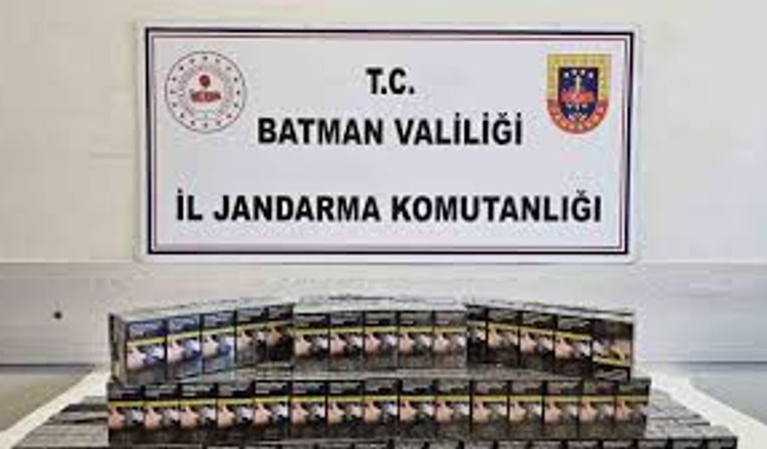 Batman’da 5.100 Paket Kaçak Sigara Ele Geçirildi