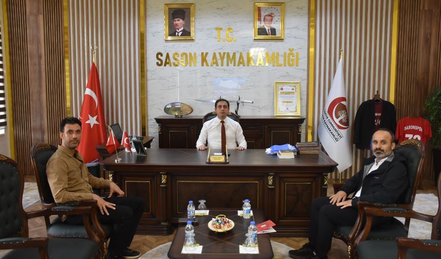 Proje ofisi Sason Kaymakamlığını Ziyaret etti