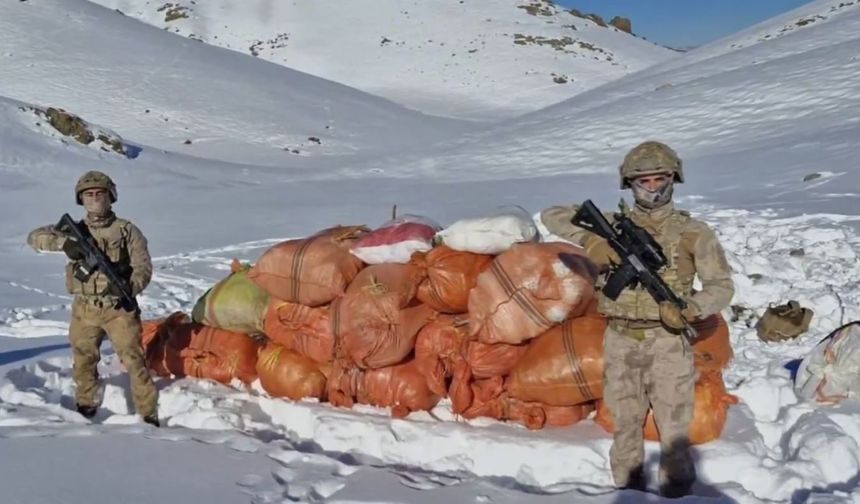 Hakkâri ve Ağrı’da 1 tonun üzerinde uyuşturucu ele geçirildi