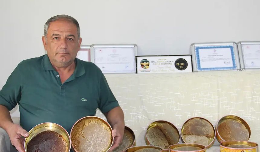 Sasonlu arıcı, organik balın nasıl üretildiğini anlattı