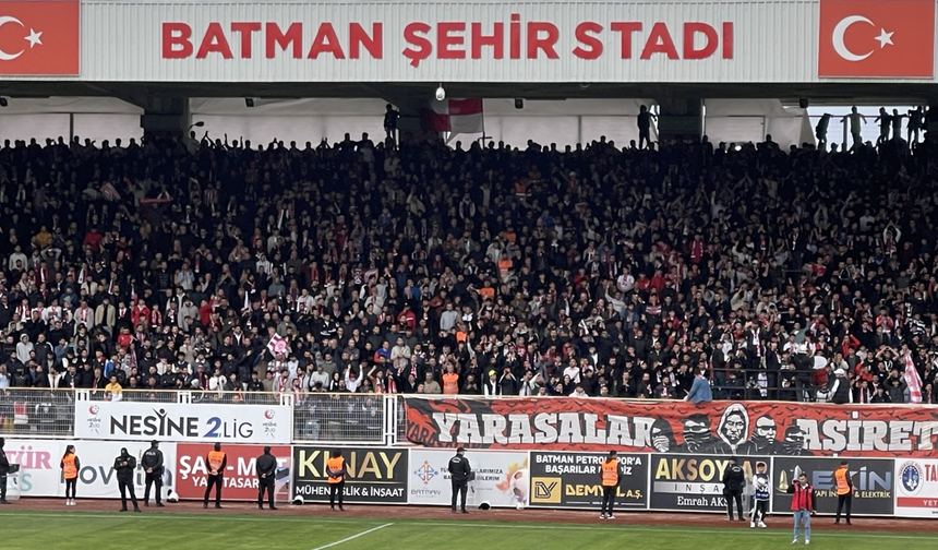 Batman Petrolspor, Kastamonuspor Maçında Taraftara Büyük Jest: Biletler Ücretsiz