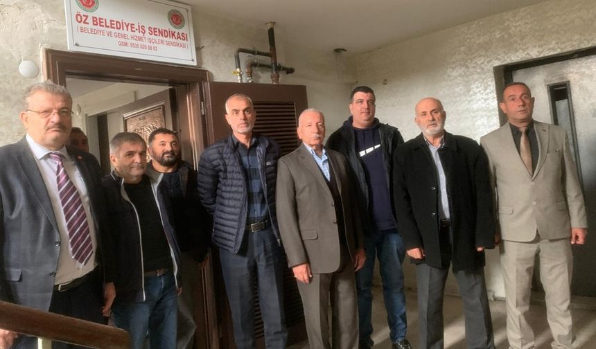 Saadet Partisi, Öz Belediye İş Sendikasını Ziyaret Etti