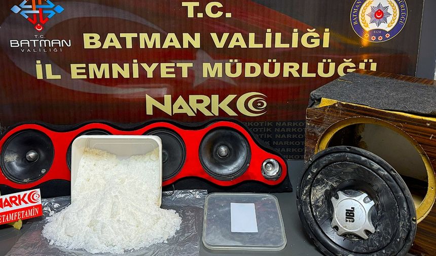 Batman’da Hoparlörden 3 Kilo Metamfetamin Çıktı