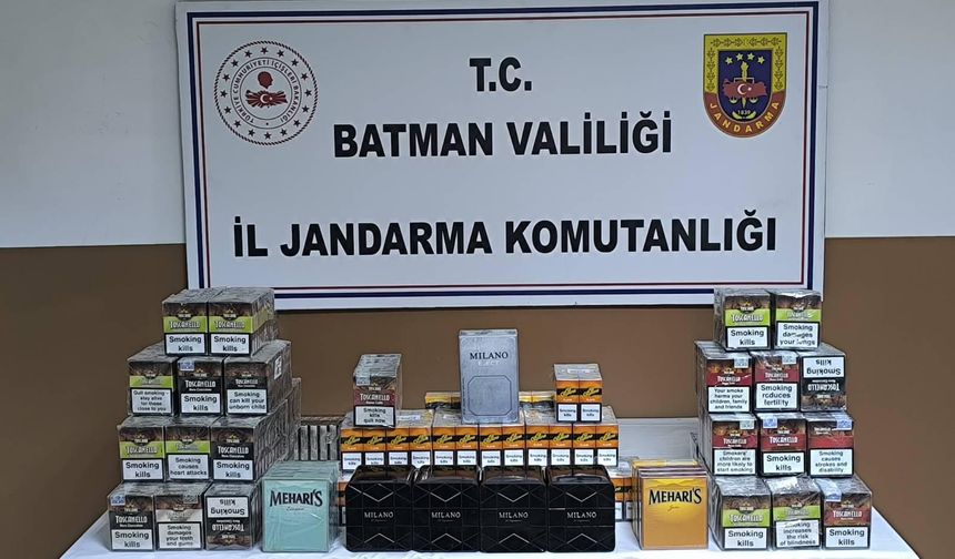 Batman’da Binlerce Paket Kaçak Sigara Ele Geçirildi!