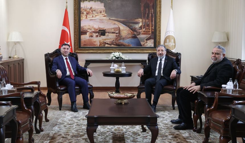 Rektör Demir’den Diyanet İşleri Başkanına Hayırlı Olsun Ziyareti