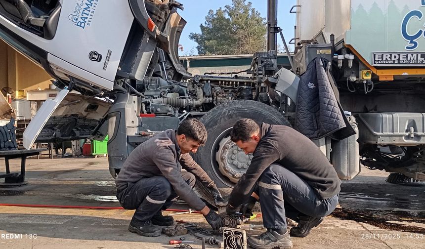 Batman Belediyesi Araç Bakımında Rekor Kırdı