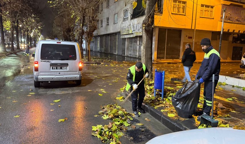 Batman’da 15 Ton Yaprak Toplandı