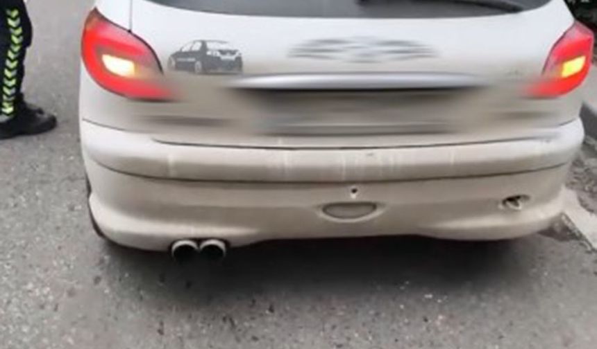 Abartı Egzoz Denetimi: 5 Sürücüye 83 Bin TL’yi Aşan Ceza