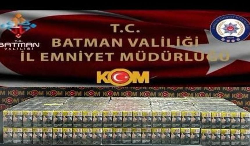 Batman’da Minibüste 970 Paket Kaçak Sigara Ele Geçirildi