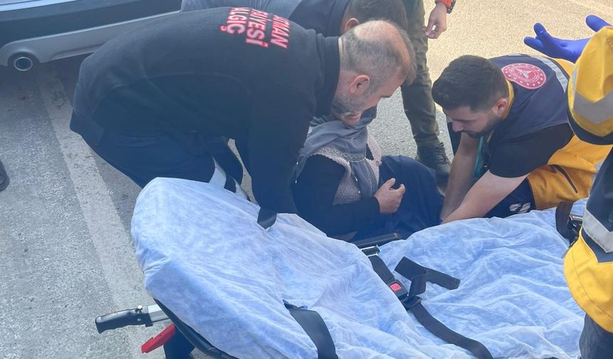 YERE DÜŞEN VATANDAŞA ANINDA DESTEK