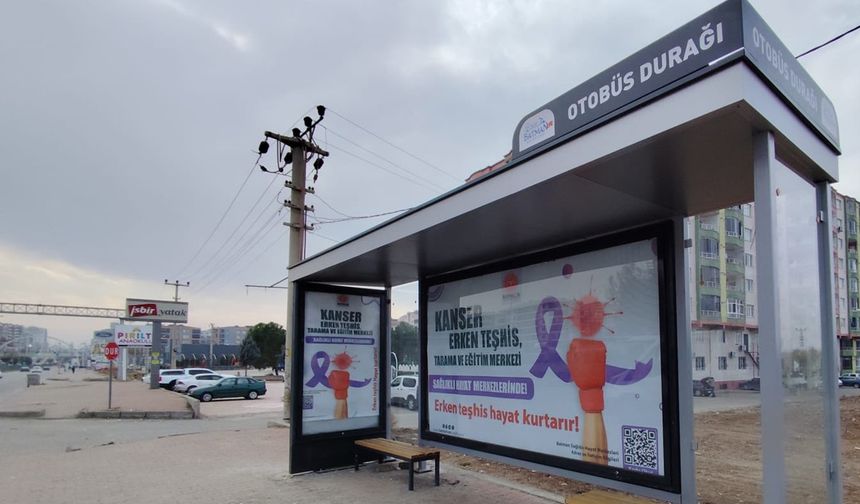 Batman’da ‘Sağlıklı Yaşam İçin’ Durak ve Billboardlara reklam çalışması