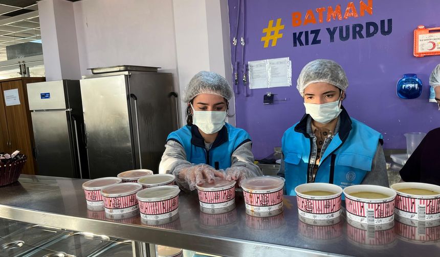 Batman Kız Yurdu’ndan 1000 Öğünlük İyilik Hareketi