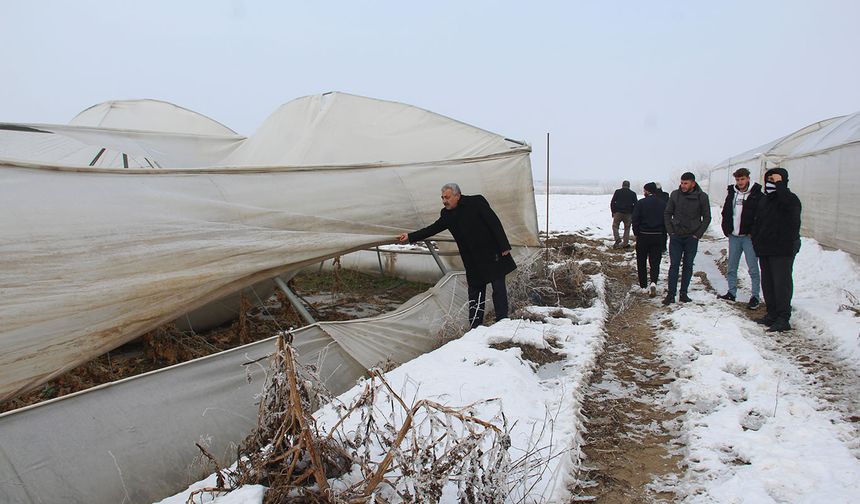 Batman’da Kar ve Buz Seraları Yıktı