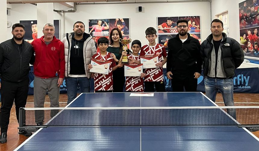 Batman’da Masa Tenisinde Şampiyonlar Belli Oldu