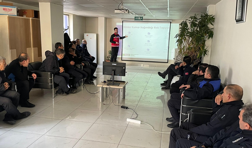 Batman’da Zabıta Personeline Kumar Bağımlılığı Eğitimi