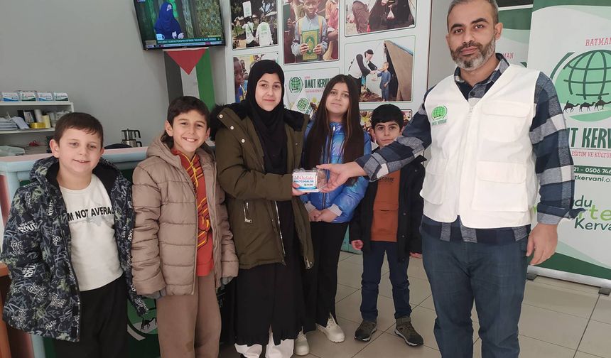 Batmanlı çocuklardan Gazze'ye bağış