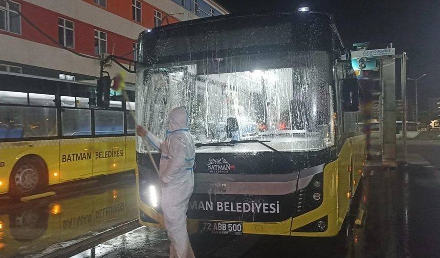 Belediye Otobüslerinde Hijyen Seferberliği