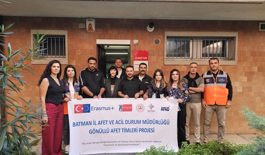 Batman AFAD Gönüllüleri Avrupa Sahnesinde