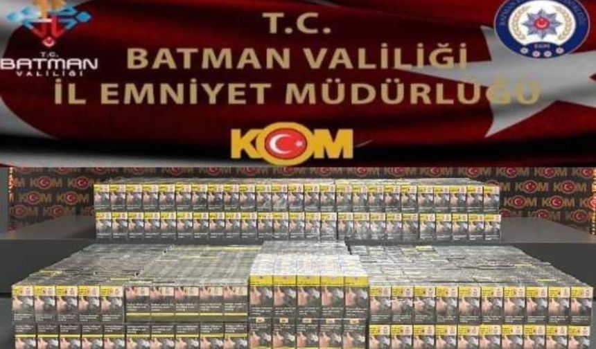 Batman’da Zulalı Araçtan Kaçak Sigara Çıktı!