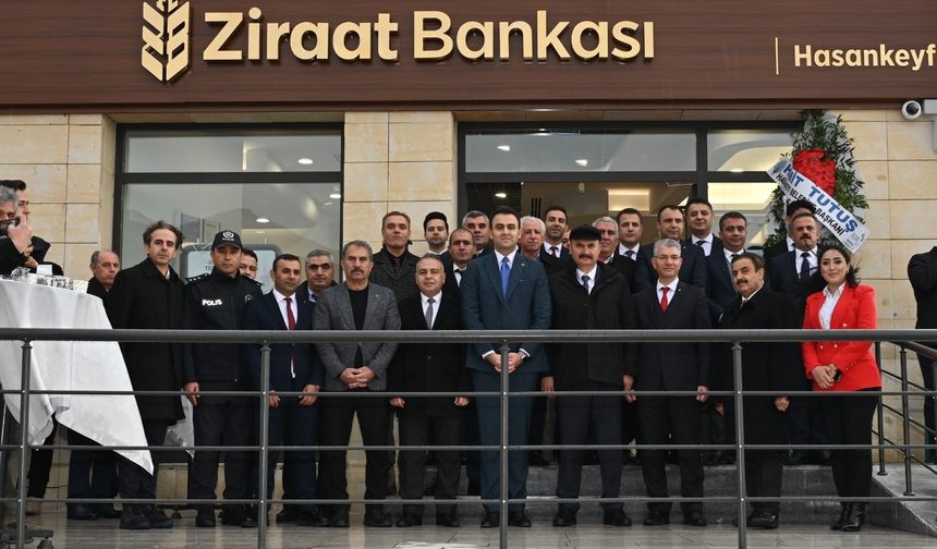 Hasankeyf’te Ziraat Bankası Şubesi Hizmete Açıldı