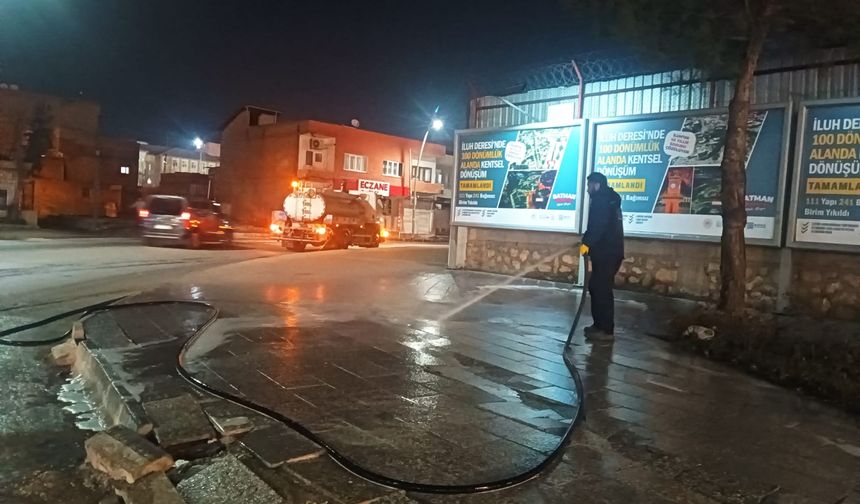 İstasyon Caddesine Dip Temizliği Yapıldı