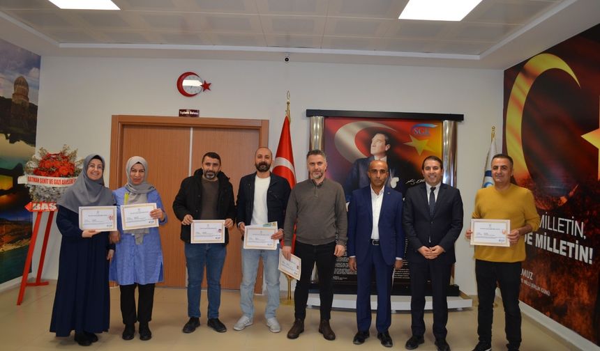 SGK Personeline Başarı Belgeleri Takdim Edildi