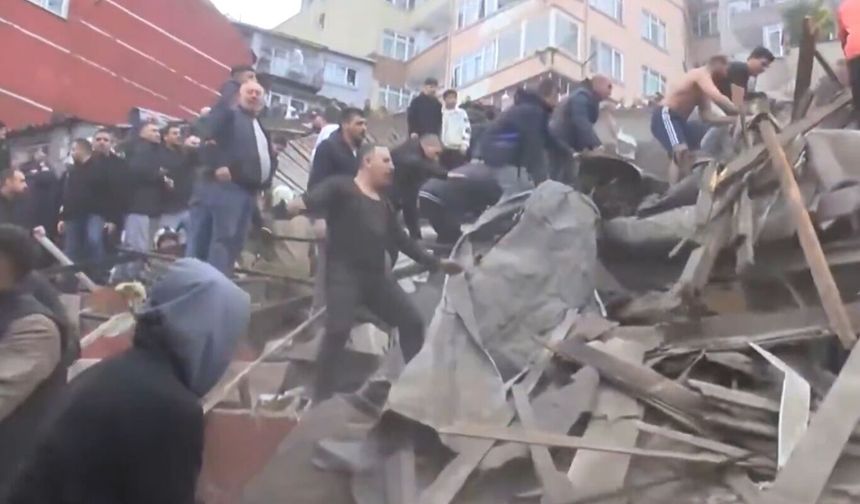 2 bina çöktü: Enkaz altından 7 kişi çıkarıldı