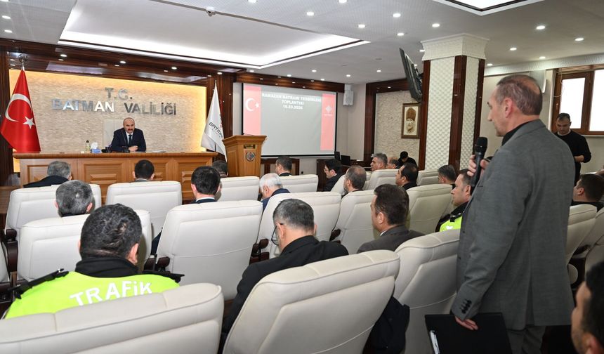 Batman’da Bayram İçin Huzur ve Güven Seferberliği