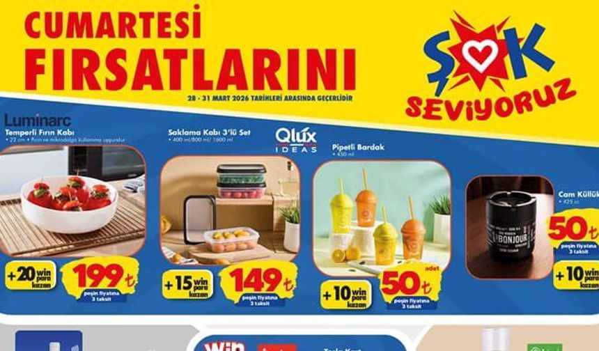 ŞOK 28 Mart 2026 Aktüel Ürünler Kataloğu İndirim Listesi Yayınlandı!
