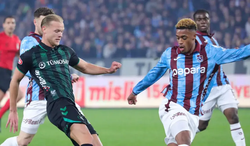 Konyaspor Trabzonspor golleri kim attı, canlı maç anlatımı! Konyaspor Trabzonspor maçı kaç kaç? MAÇ SONUCU!