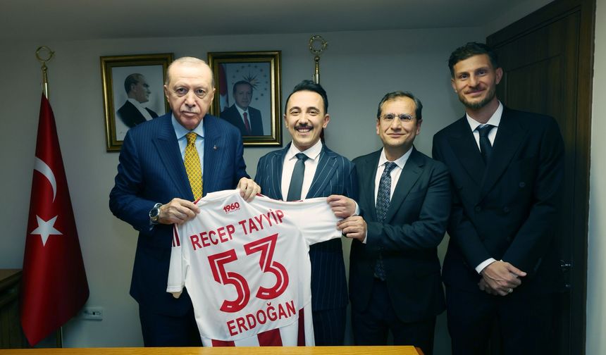 Batman Petrolspor’dan Cumhurbaşkanı Erdoğan’a anlamlı ziyaret!