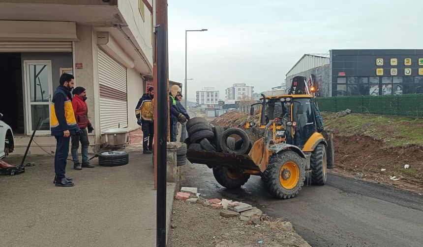 Batman’da 28 Tır Atık Lastik Toplandı