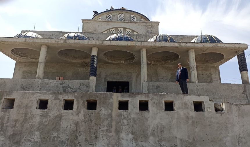 Mescid-i Lillah Camii Yükseliyor: Müftü Durmuş İnşaatta İncelemelerde Bulundu