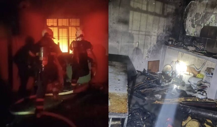 Alevler Paniğe Neden Oldu! Batman’da İki Katlı Evde Korkutan Yangın