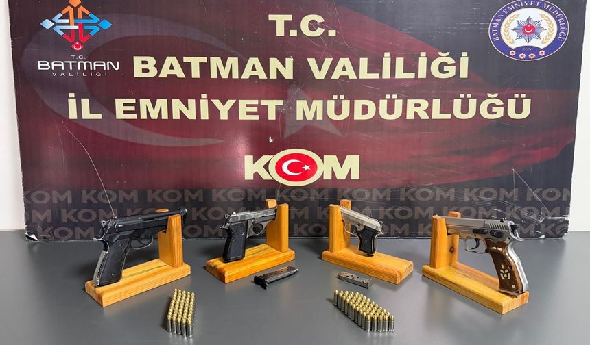 Batman’da Silahlı Suç Örgütüne Darbe: 7 Tutuklama