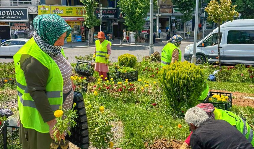 70 Bin Fidan ve Çiçekle Kentin Çehresi Değişiyor