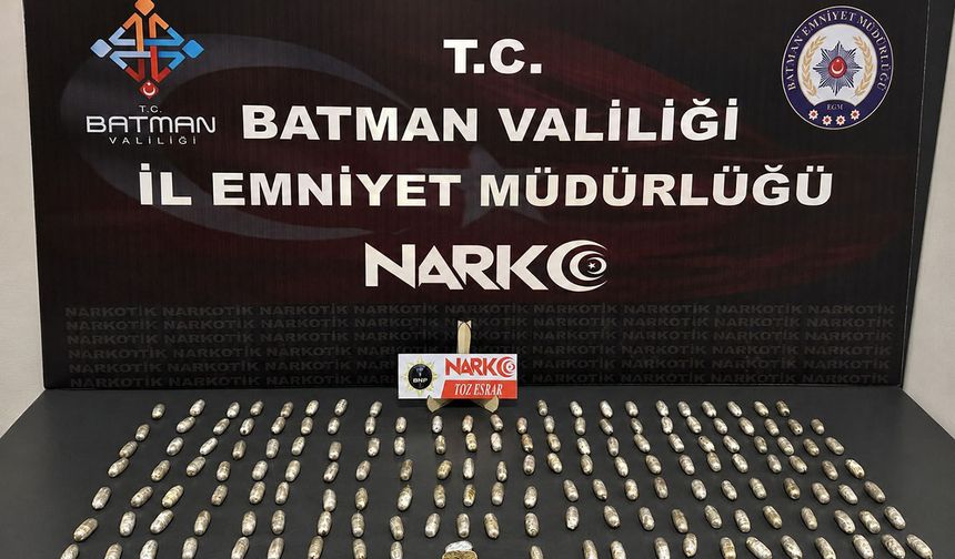 Batman’da Mideye Gizlenen Uyuşturucu Sevkiyatı Çökertildi