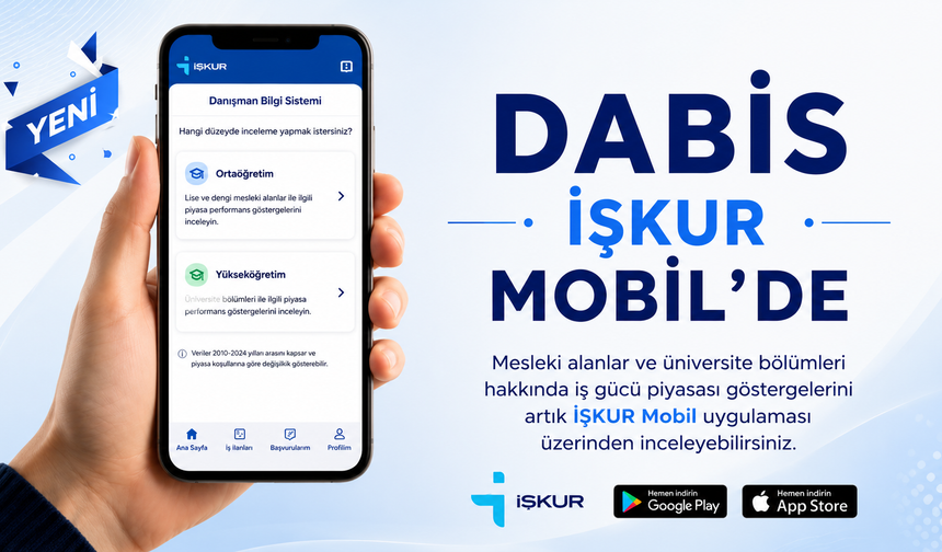 DABİS artık İŞKUR Mobil’de