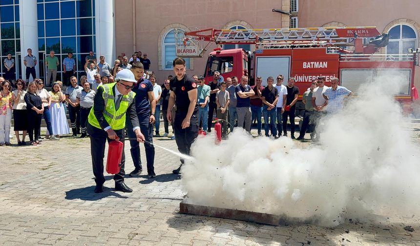 Batman Üniversitesinde Yangın Alarmı
