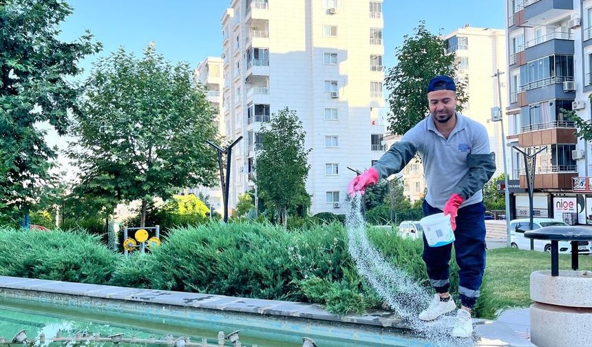 Batman'da Süs Havuzları ve Şelaleler Bakıma Alındı