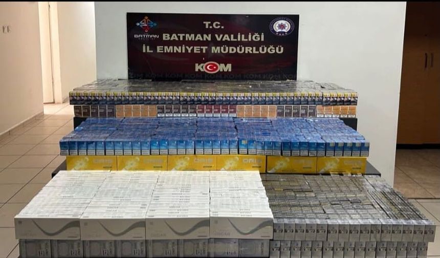 Batman'da Zulalı Araçta 8 Bin 450 Paket Ele Geçirildi