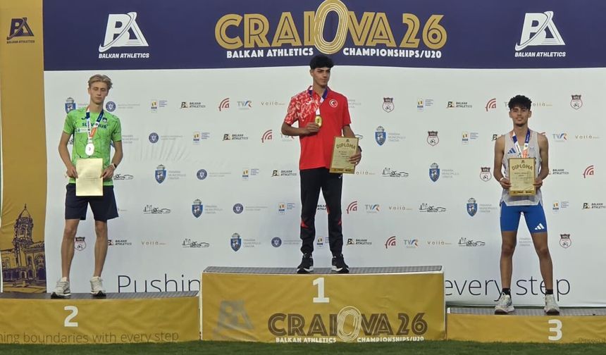 Batman'ın Altın Sporcusu Ali Bıçakçı Balkan Şampiyonu