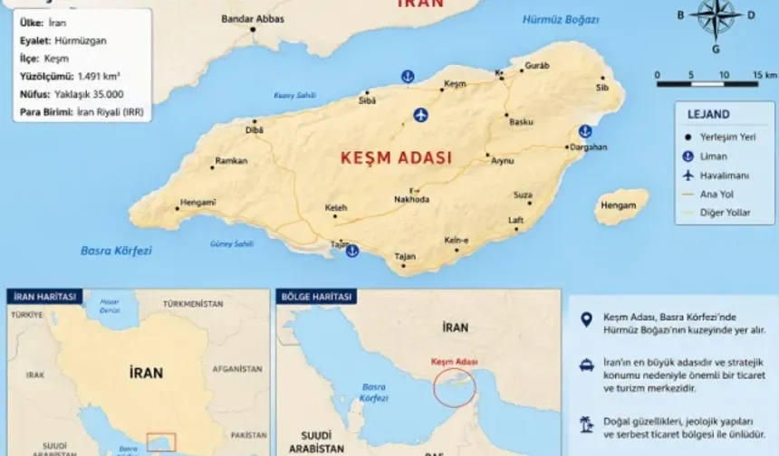 Keşm Adası haritası ve konumu neresi? Keşm Adası nerede, hangi ülkede?